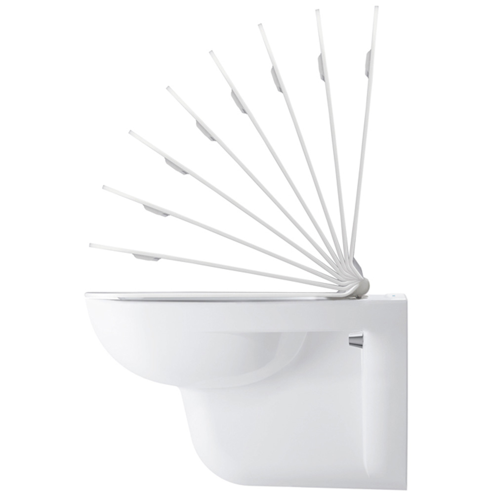 Duravit D-Code White Compact Toilet Seat and Cover 360 x 430mm Image 5