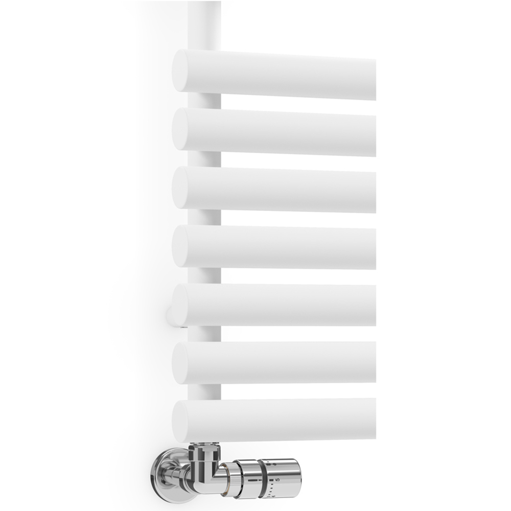 Terma Rolo Towel 2002BTU White Heated Towel Rail 590 x 900mm Image 3