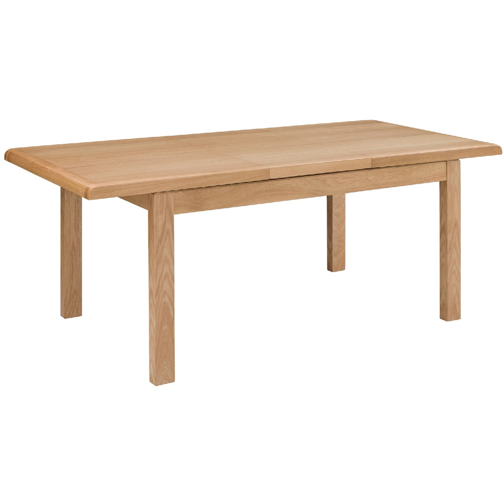 Julian Bowen 4 Seater Curve Oak Extending Dining Table Image 3
