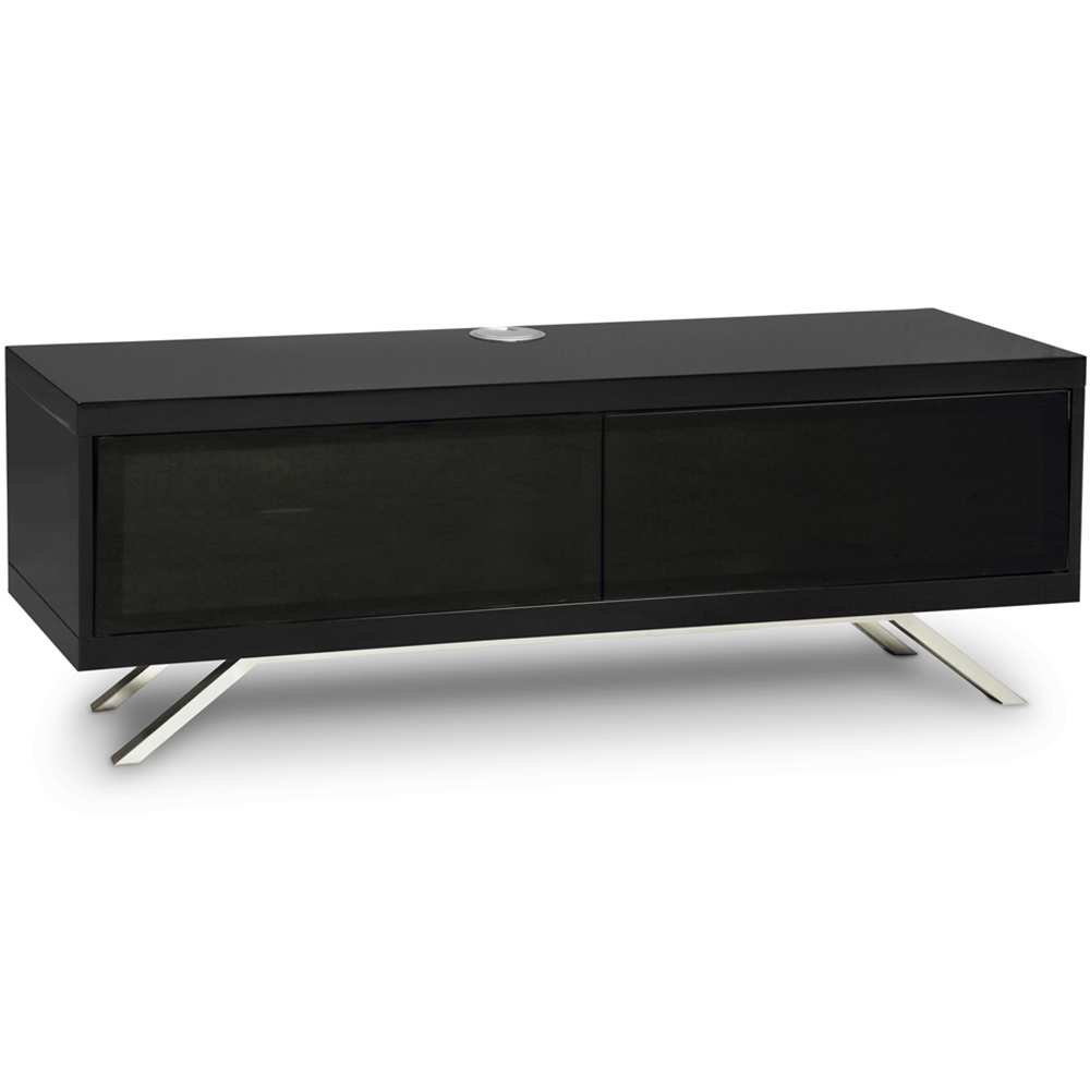 MDA Designs Tucana 1200 Hybrid 2 Drawer Black TV Cabinet Image 5