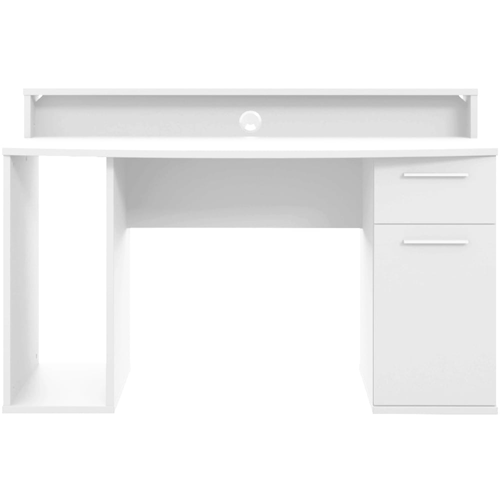 Flair Power Z Compact White LED Gaming Desk Image 3