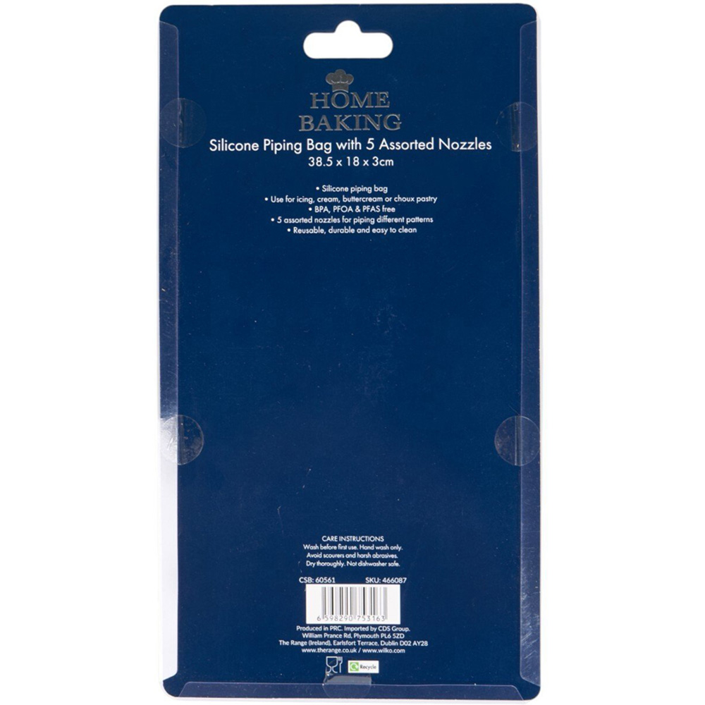 Silicone Pastry Bag with Nozzles Image 3