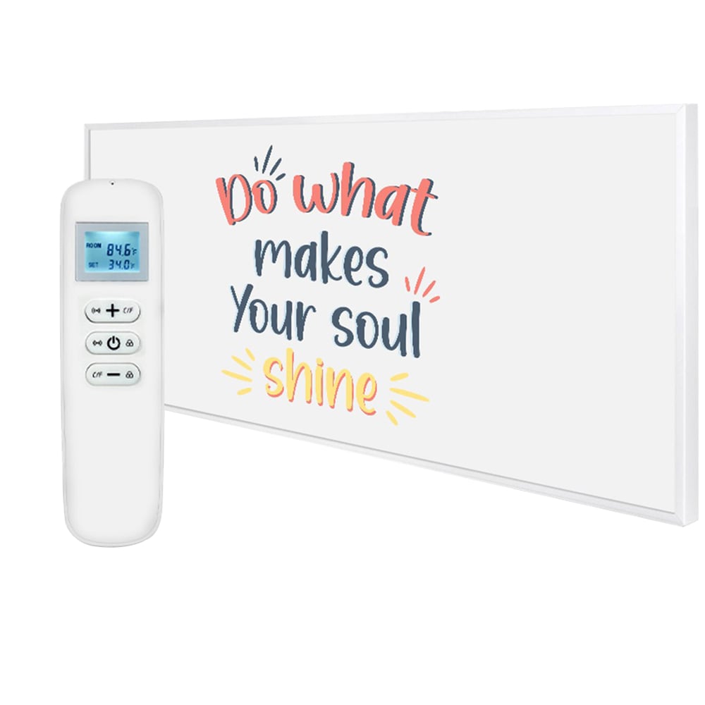 Mirrorstone Nexus Do What Makes Your Soul Shine Wi-Fi Infrared Heating Panel 700W 595 x 1195mm Image 1