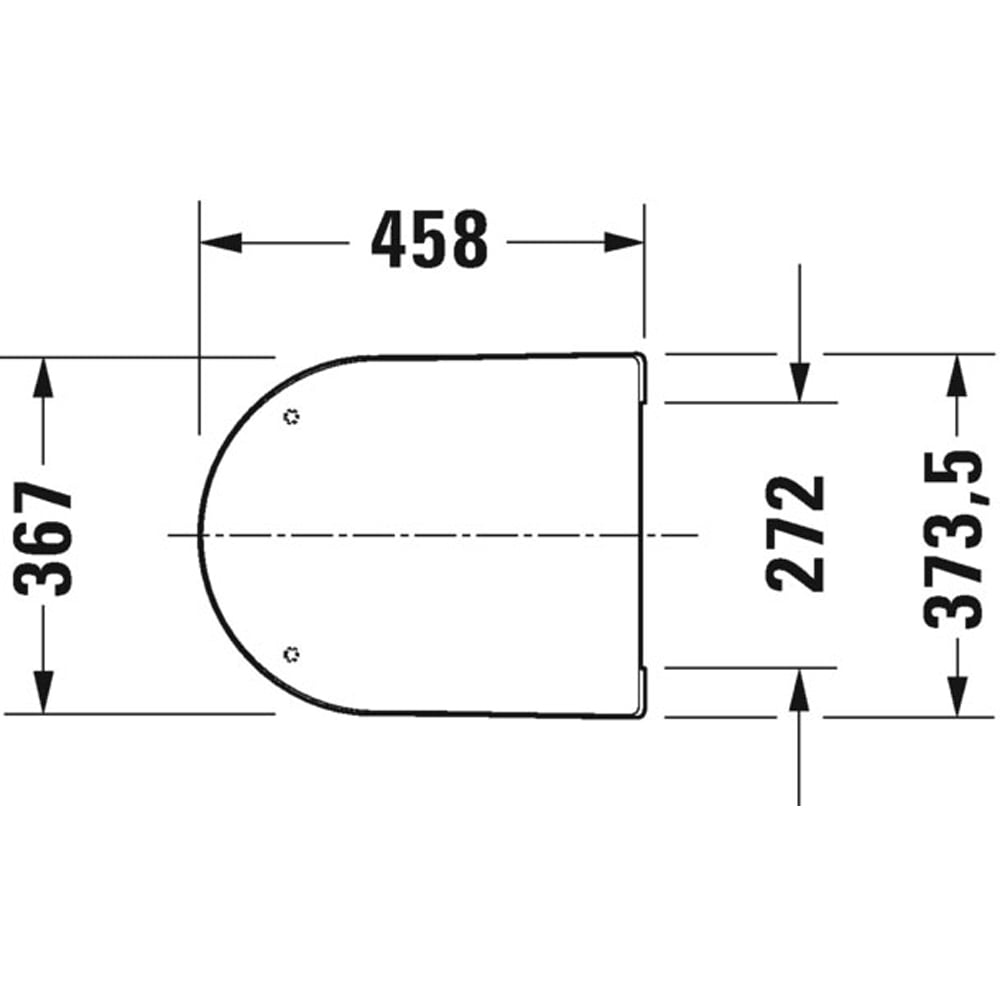 Duravit ME by Starck White Soft Close Toilet Seat and Cover 374 x 458mm Image 3