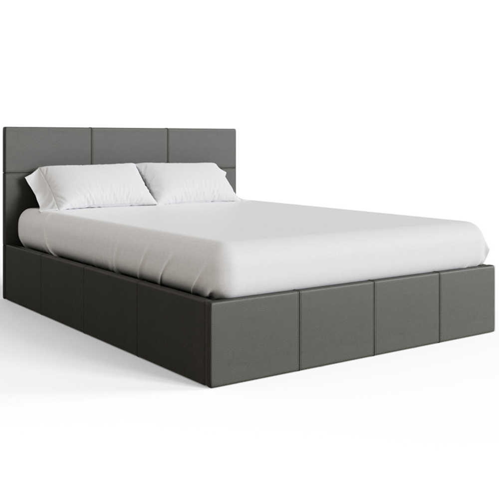 GFW Small Double Grey Side Lift Ottoman Bed Image 2