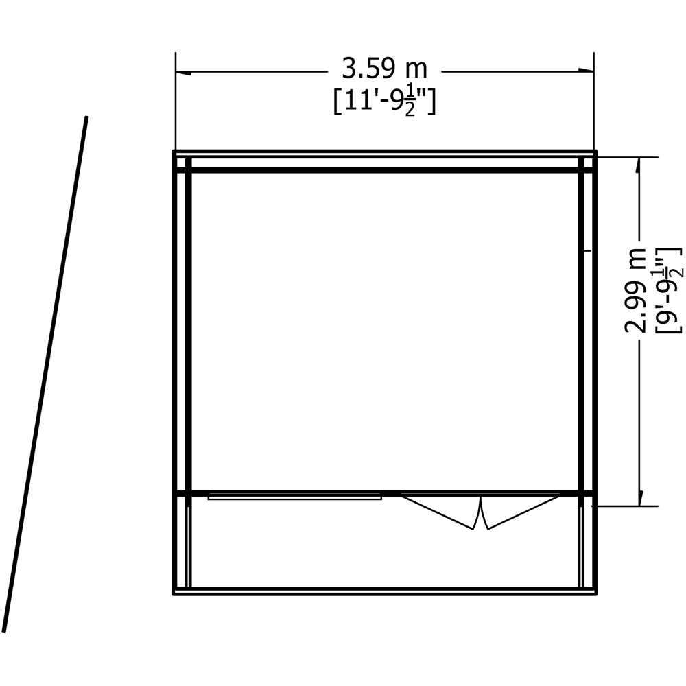 Shire Belgravia 10 x 12ft Log Cabin Image 6