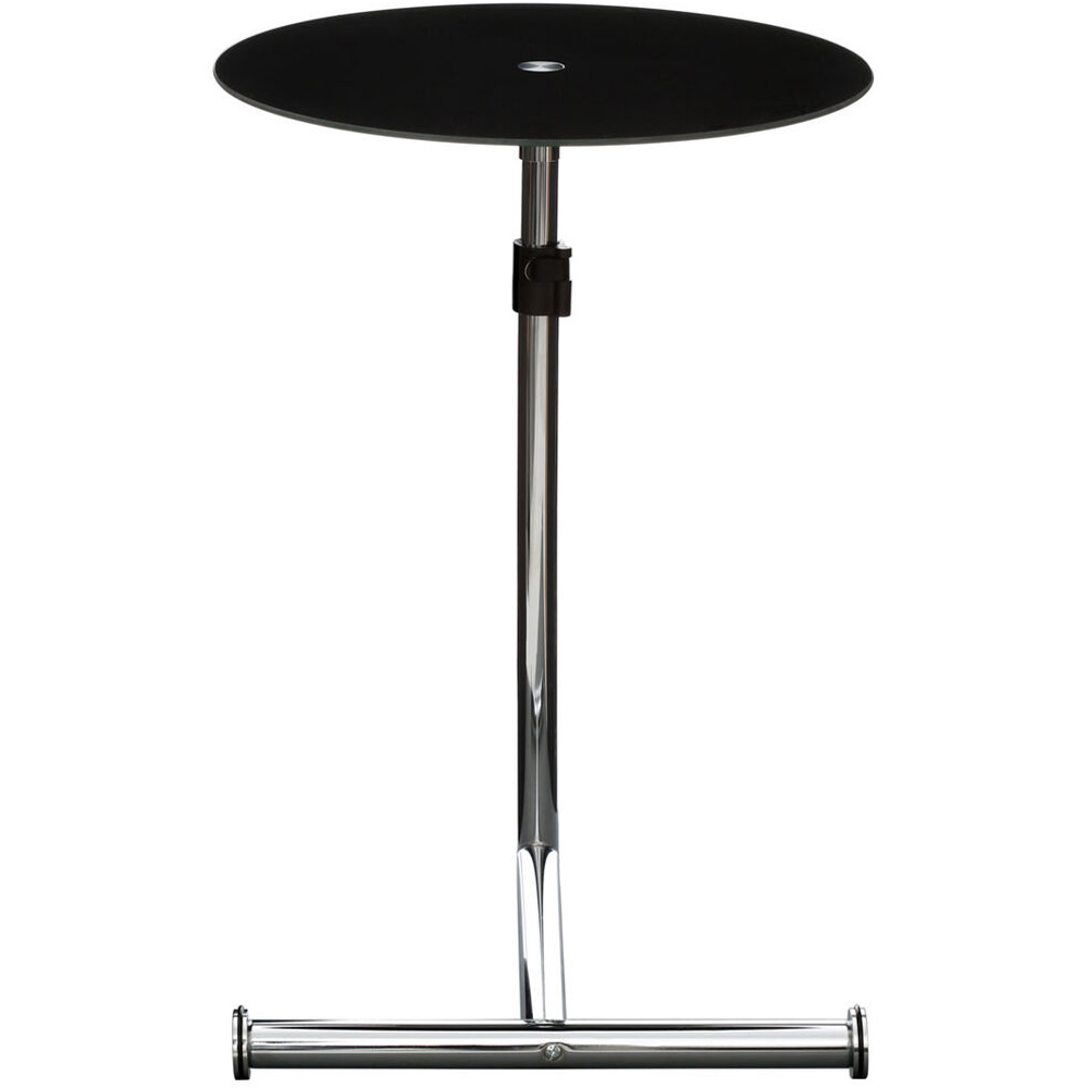 Premier Housewares Black Tempered Glass Side Table Image 6