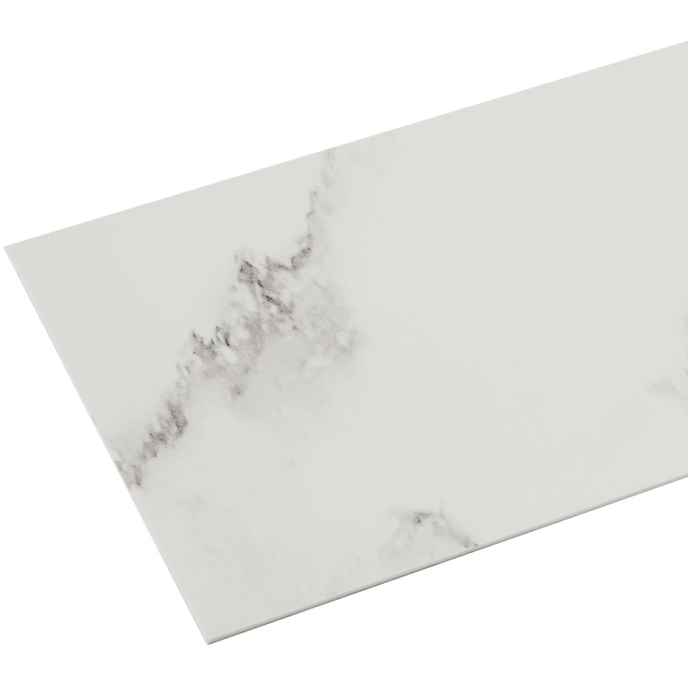 Living and Home Marble Patterned Calacatta White PVC Self Adhesive Wall Sticker 10 Pack Image 5