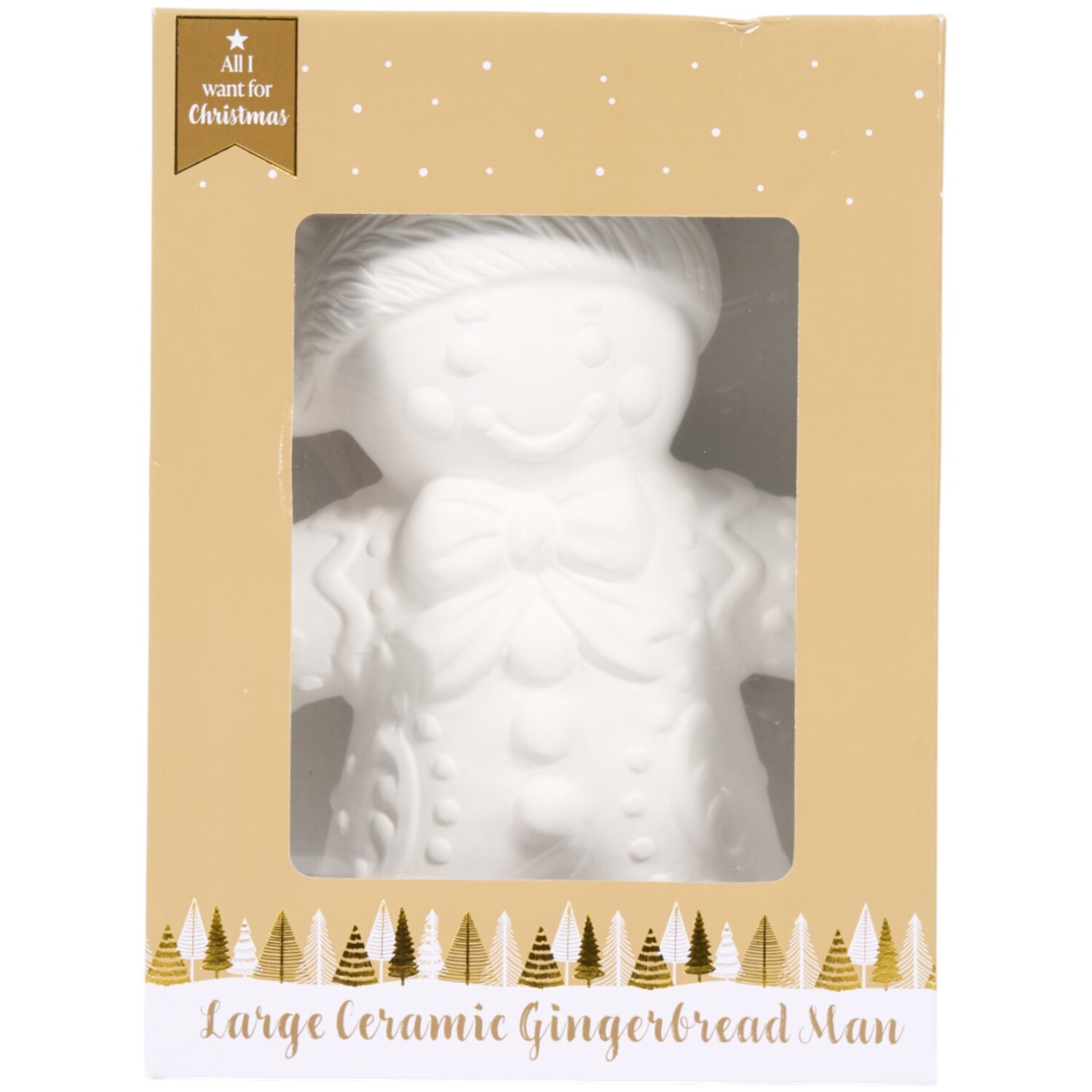 Paint Your Own Ceramic Xmas Highland Cow Kit White Image 7