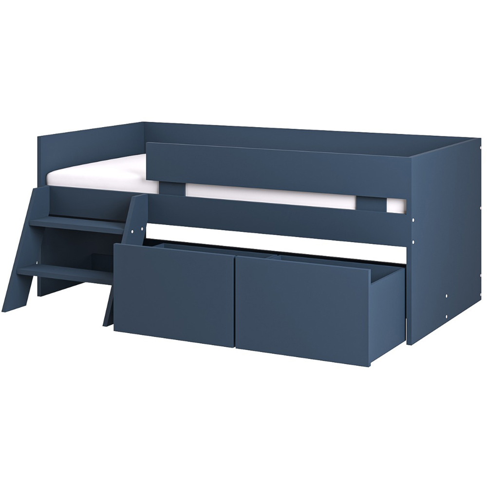 Flair Logan Single Blue 2 Drawer Low Sleeper Image 3