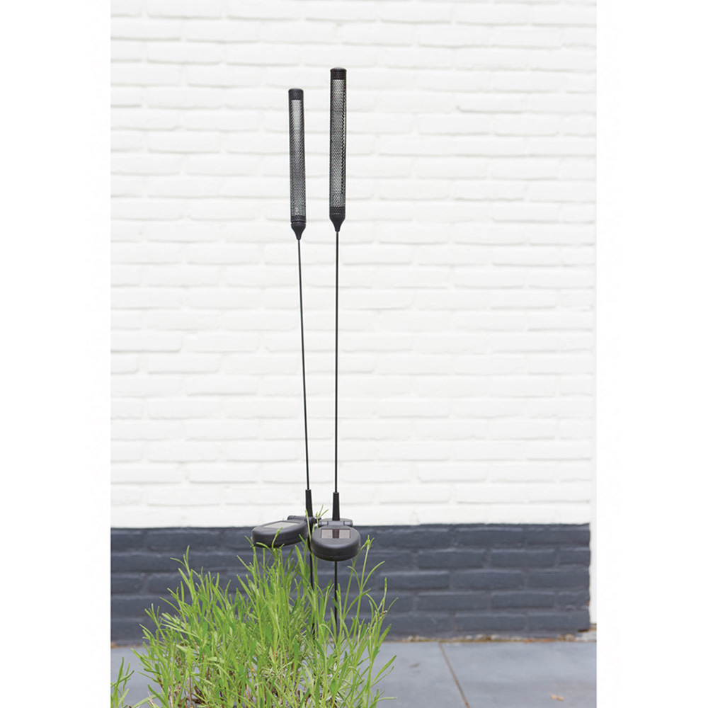Luxform Stick Black LED Solar Garden Spike Light 12 Pack Image 2