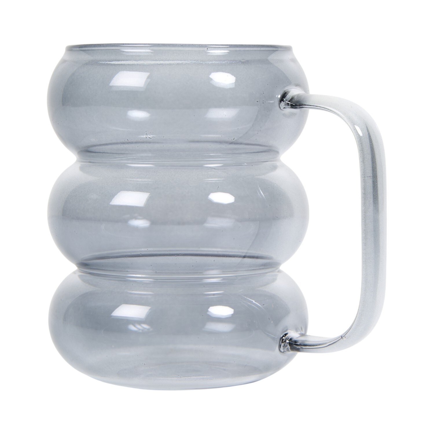 MY Smoked Borosilicate Glass Mug 380ml Grey Image 4