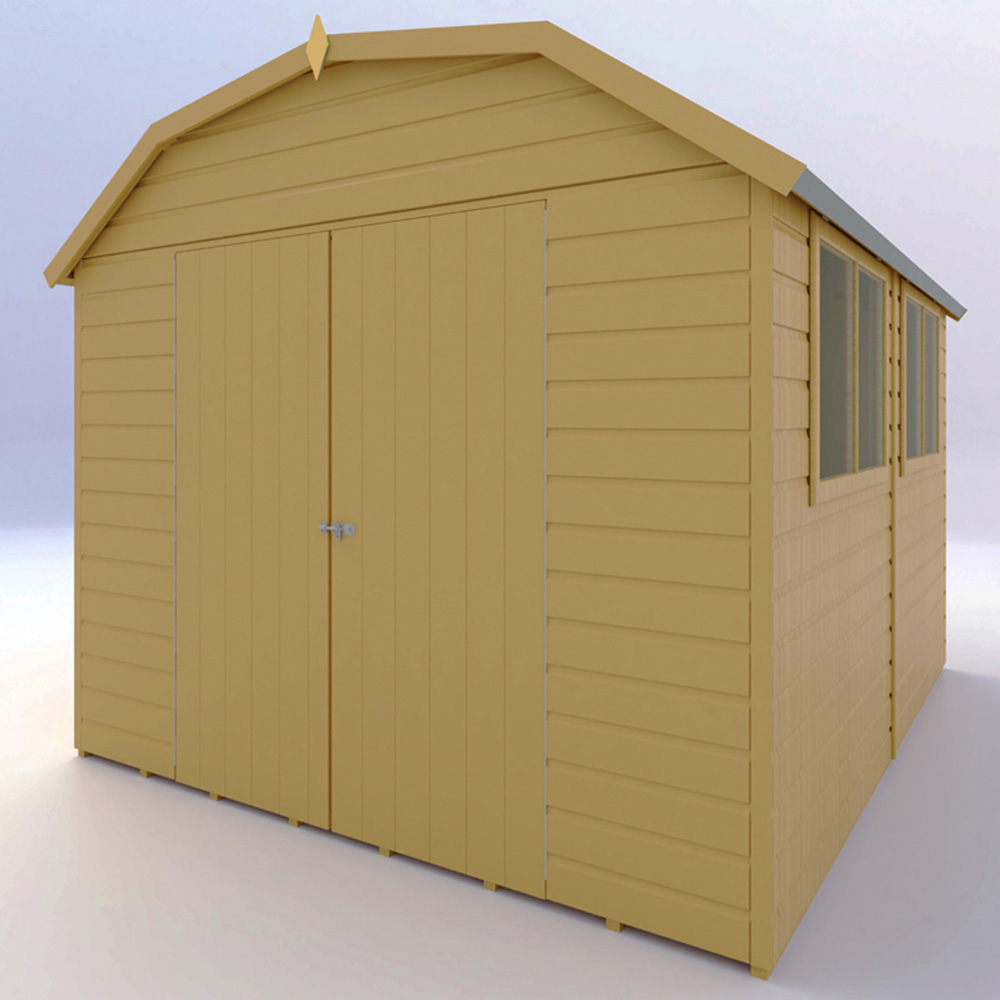 Shire Barn 10 x 8ft Double Door Shiplap Apex Garden Shed Image 4