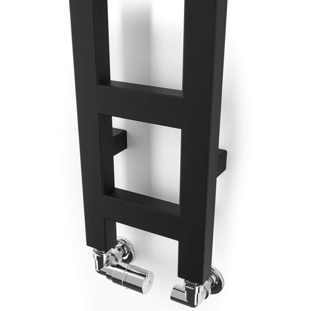 Terma Easy 856 BTU Matt Black Electric Heated Towel Rail 1280 x 200mm Image 3