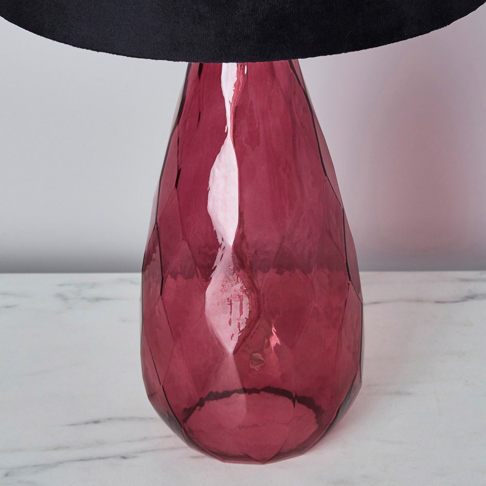 Inlight Wynter Plum Glass Table Lamp Image 5