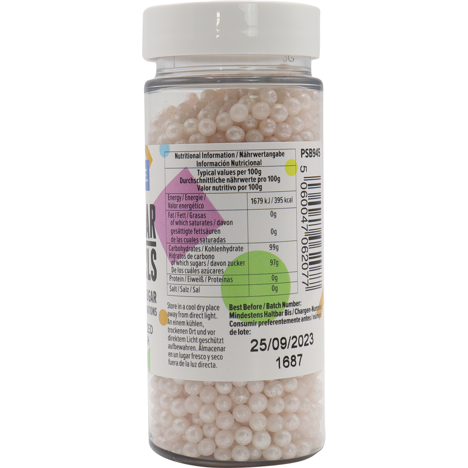 PME Sugar Pearls - Pearl Blush Image 2