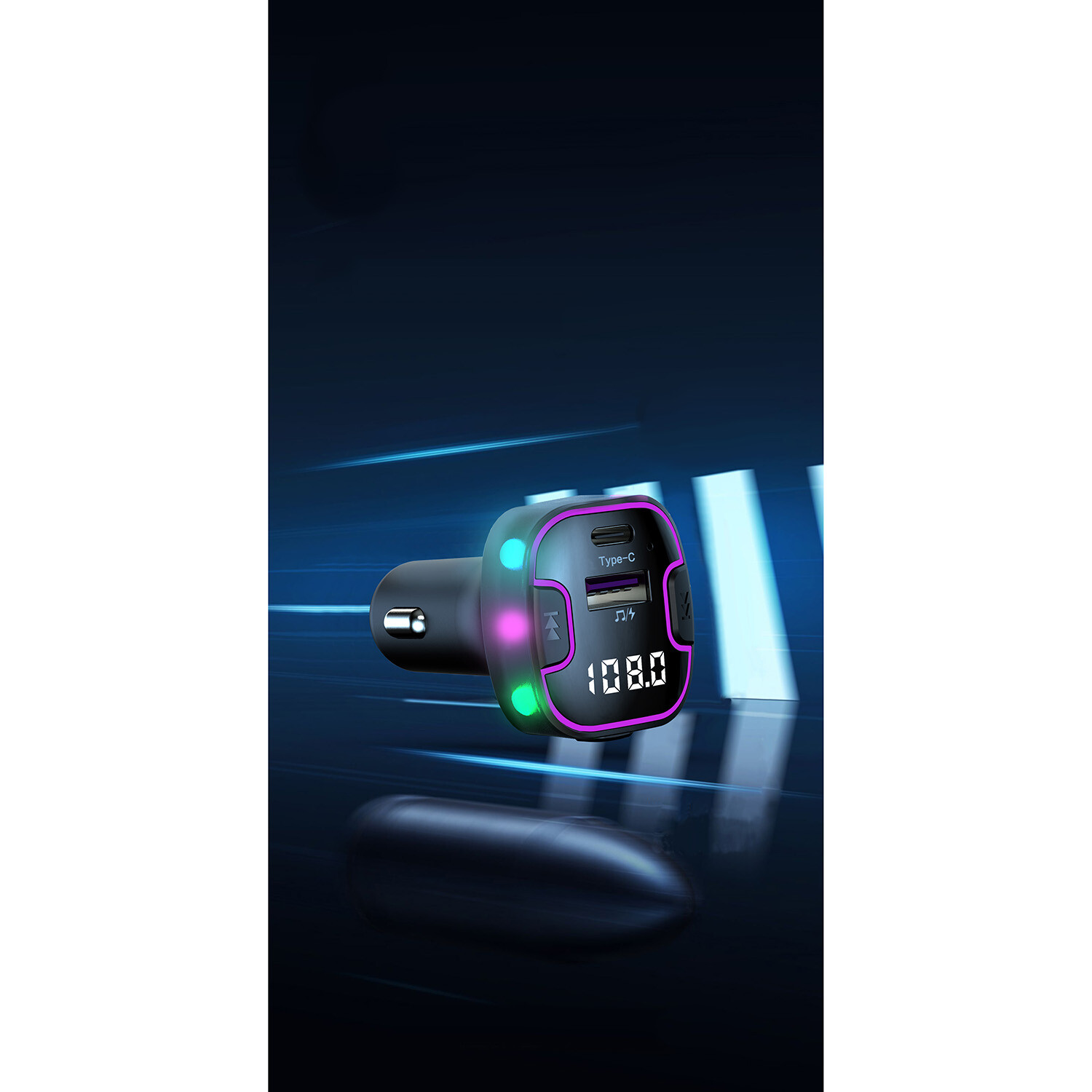 Carkit Car FM Transmitter - Black Image 6