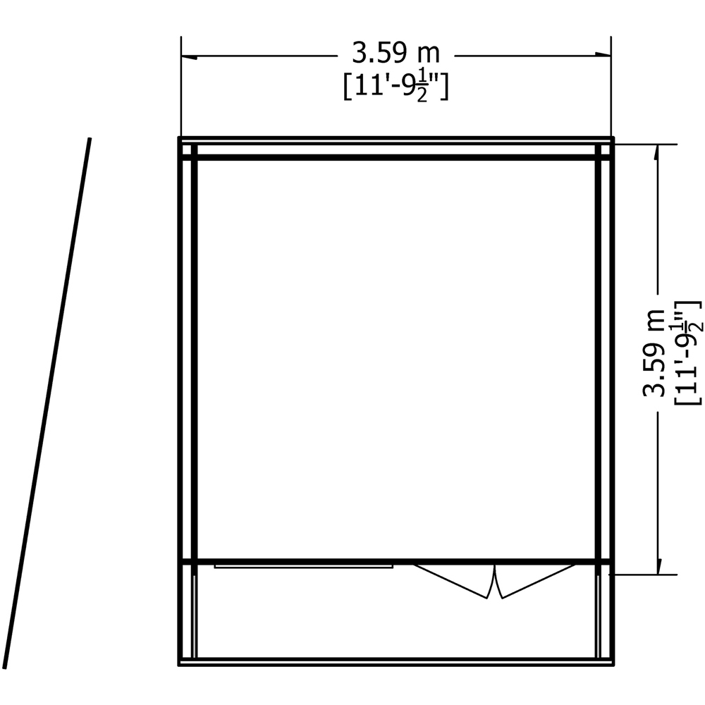 Shire Belgravia 12 x12ft Log Cabin Image 6