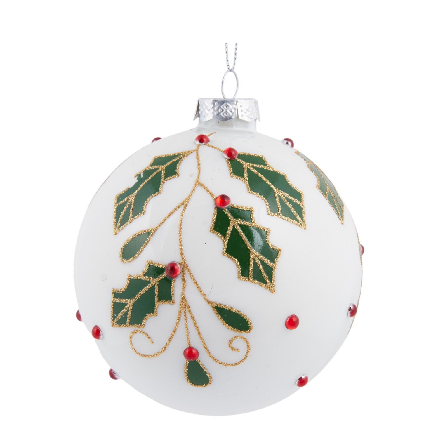Classic Holly Bauble Image 3