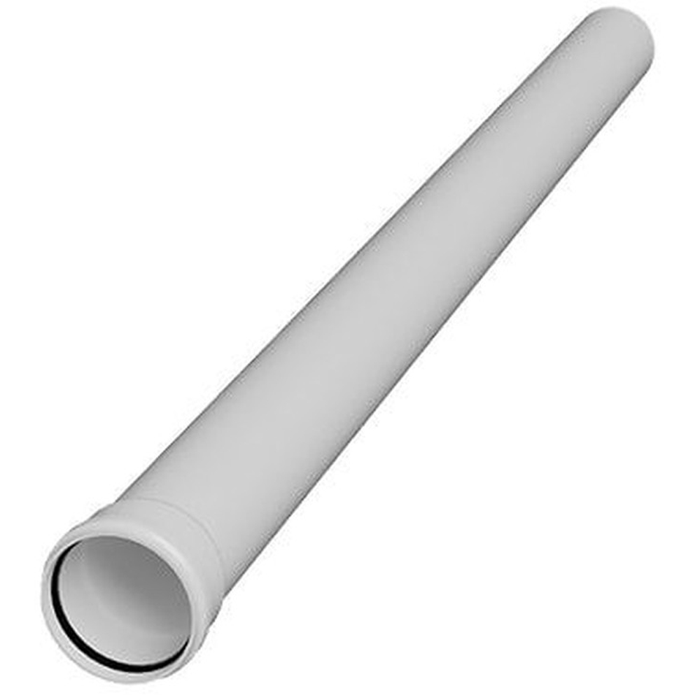 FloPlast Industrial Xtraflo Swan Neck Downpipe Kit with Access Pipe White 110mm Image 2