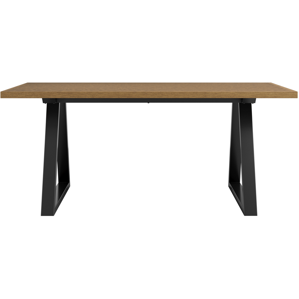 LPD Home Hyde Whiskey and Black 8 Seater Dining Table Image 3