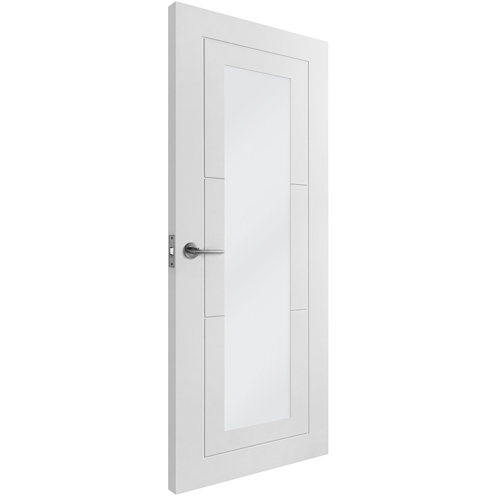 Temple White Primed 1 Light Clear Glass Internal Door 1981 x 686 x 38mm Image 3