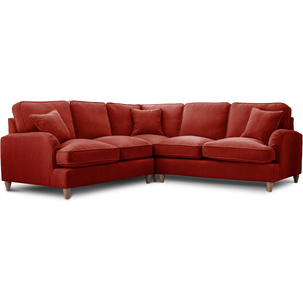 The Vienna 5 Seater Apricot Corner Sofa Image 2