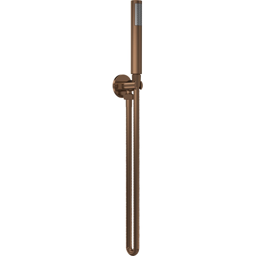 nuie Brushed Bronze Outlet Elbow Parking Bracket Flex and Handset Image 1