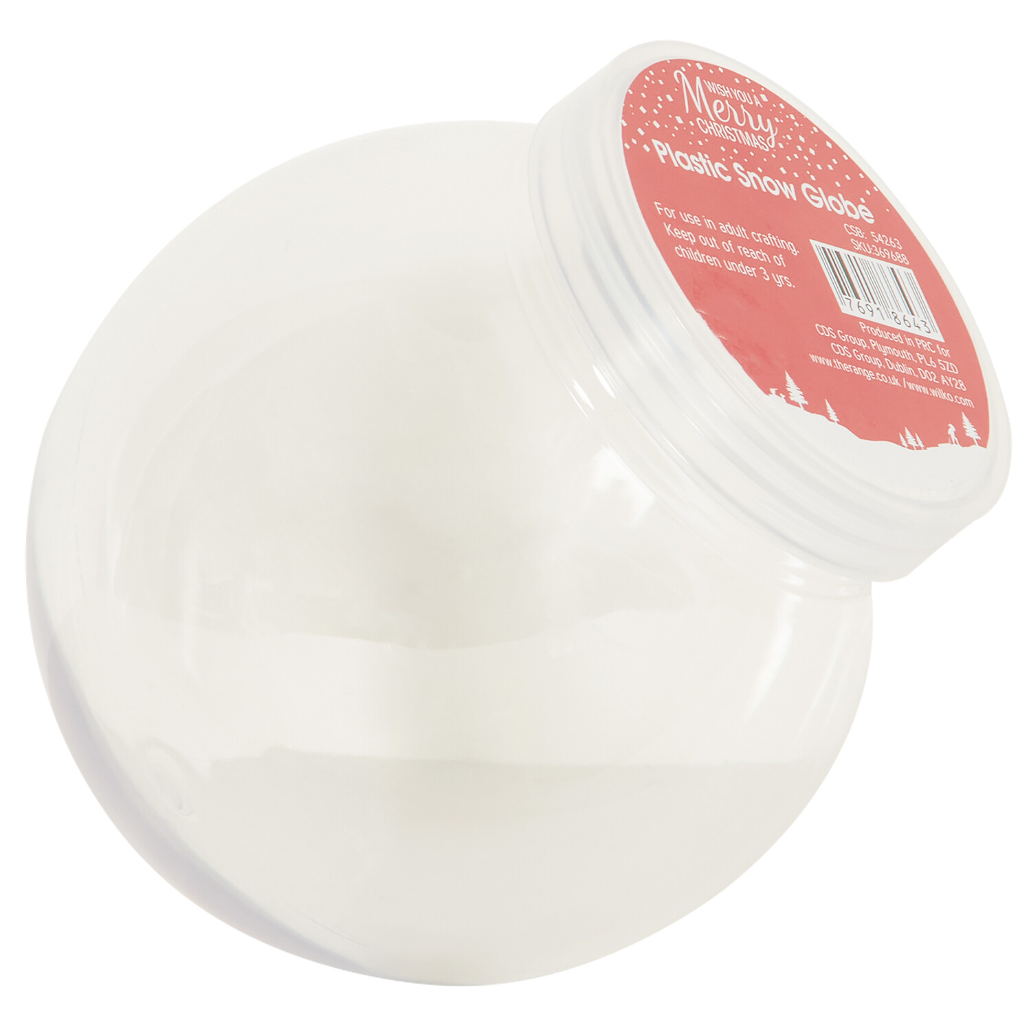 Plastic Snow Globe - Clear Image 3