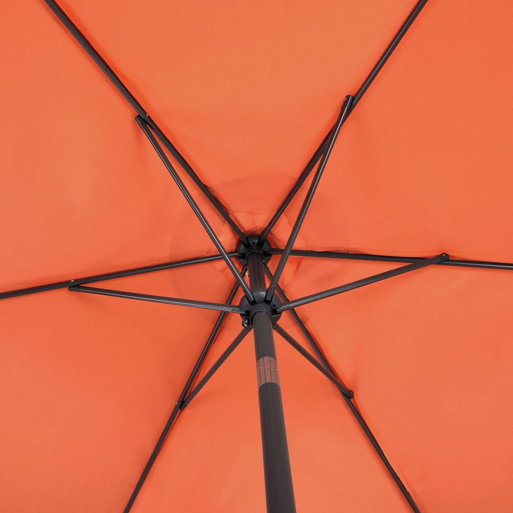 VonHaus Burnt Orange Steel Parasol 2.7m Image 6