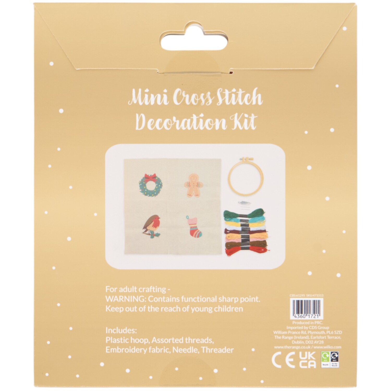 Mini Cross Stitch Decoration Kit Image 2