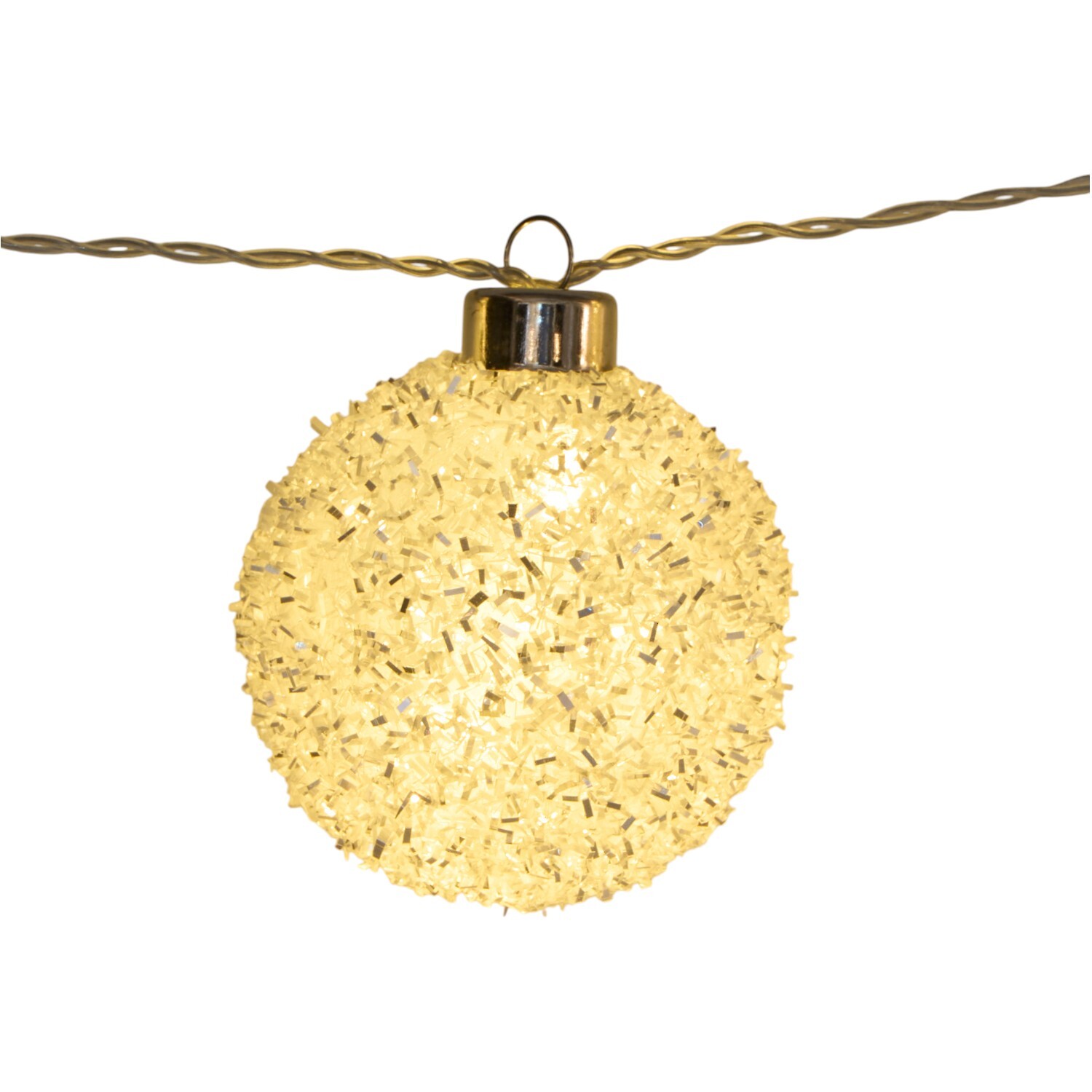 10 LED Snowball String LightClear Image 5