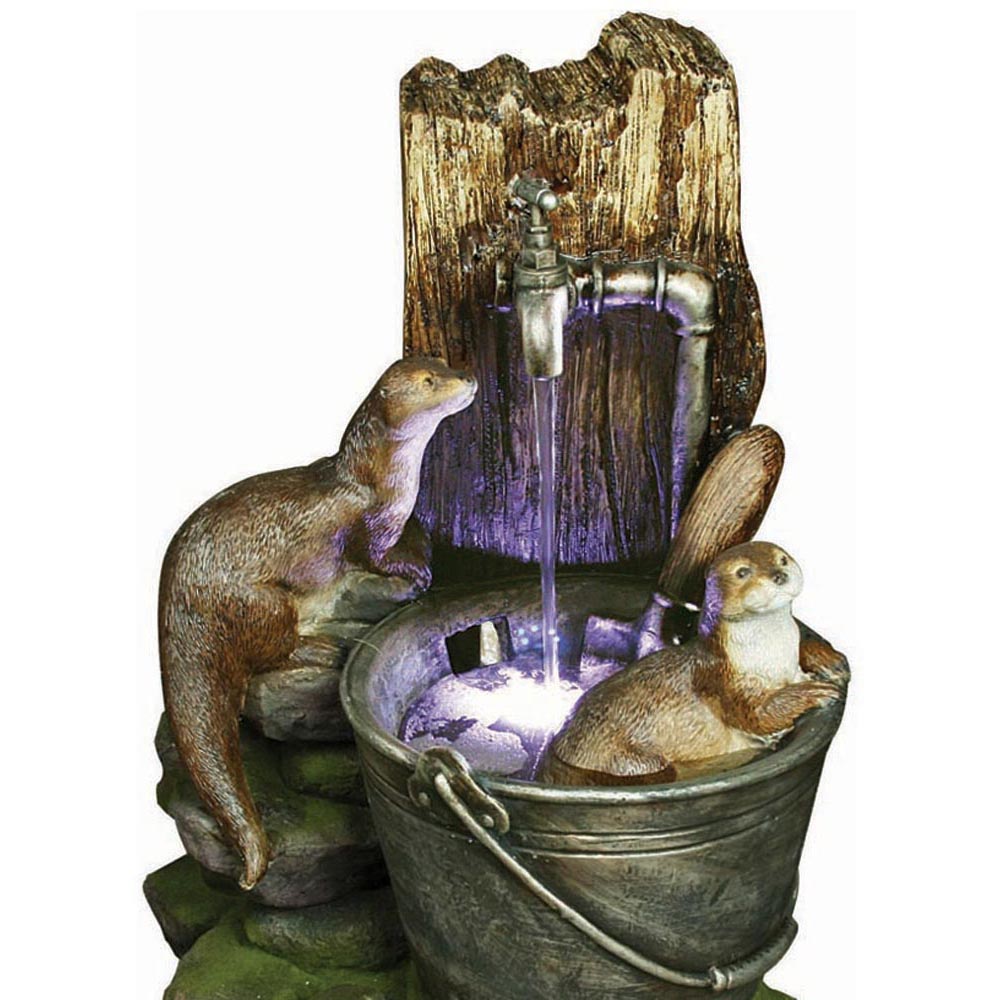 Bermuda Otters at Play Water Feature Image 2