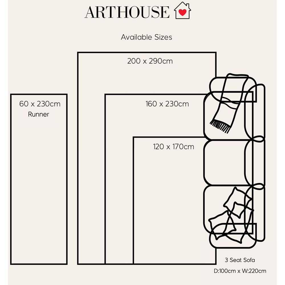 Arthouse Muse Haze Grey Runner 60 x 230cm Image 6