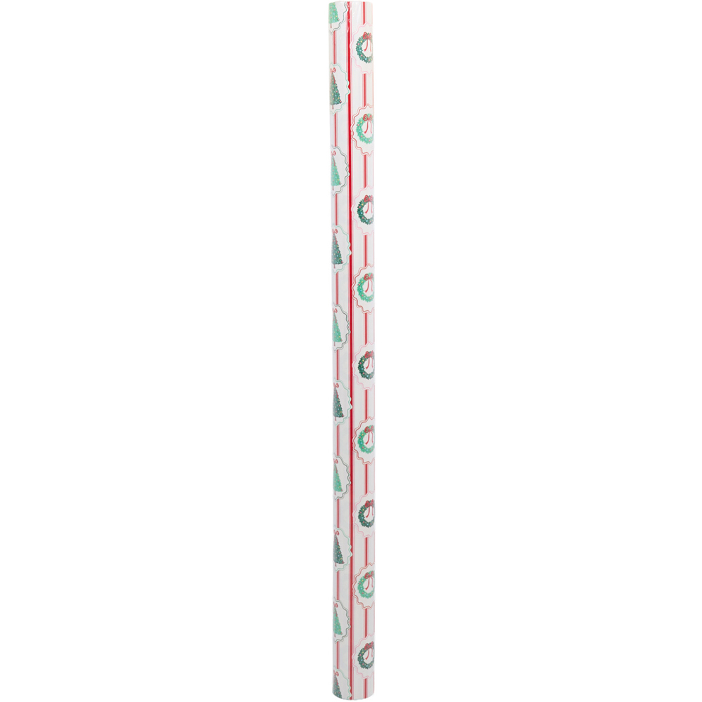 Festive Stripe Gift Wrap 4m Image 3