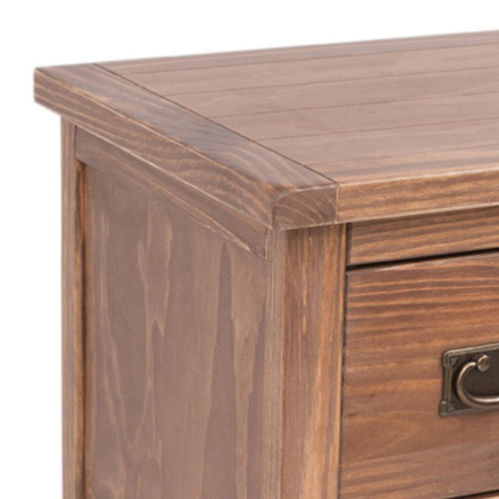 Cabinet Bits Tirolo 4 Drawer Light Brown Brass Drop Handle Chest of Drawers Image 6