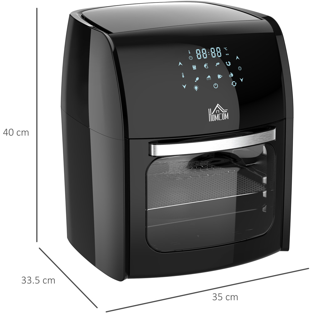 HOMCOM 800-149V70 8 in 1 Black 12L Digital Air Fryer Oven 1800W Image 9