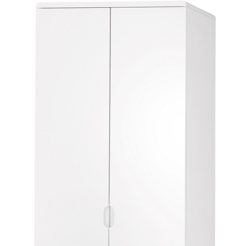 Julian Bowen Manhattan 2 Door White Wardrobe Image 3