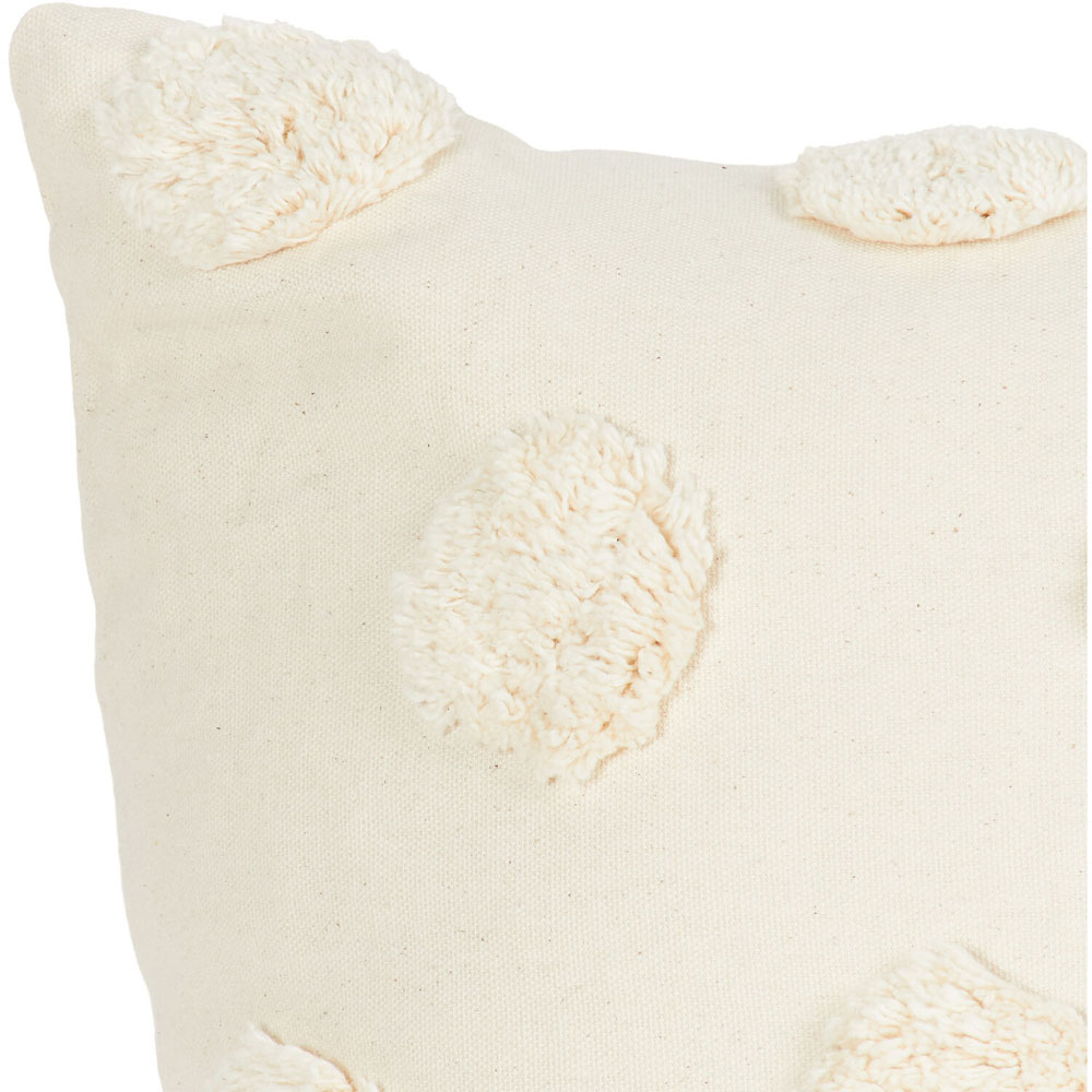 Divante Maia Tufted Dot Cushion - Natural Image 4