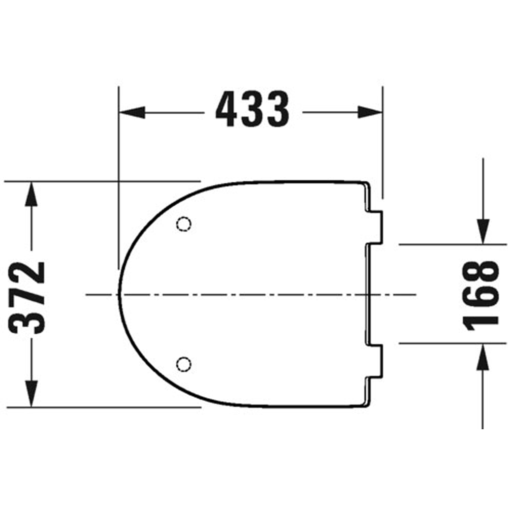 Duravit No.1 White Toilet Seat and Cover 369 x 433mm Image 2