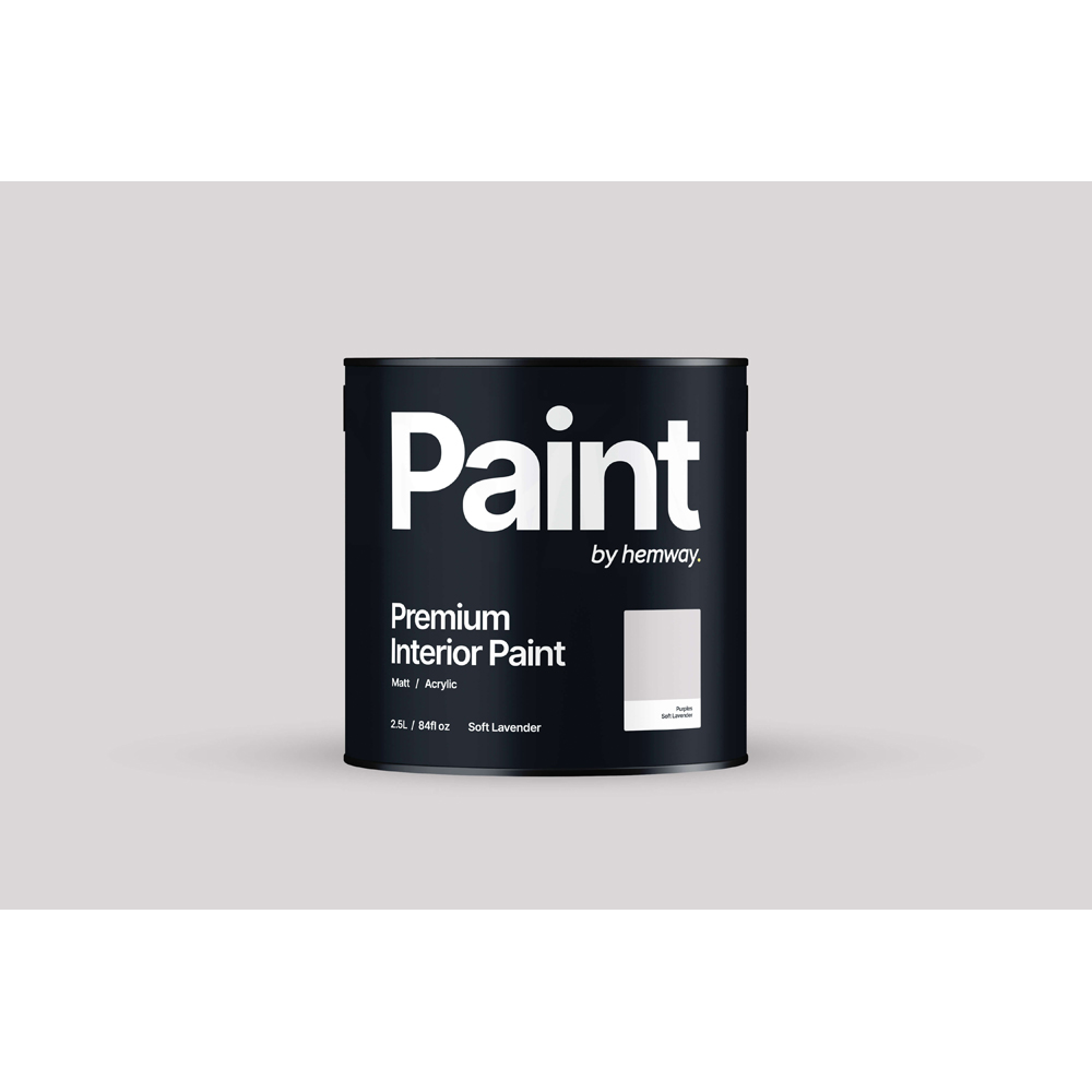 Hemway Soft Lavender Interior Matt Acrylic Emulsion Paint 2.5L Image 8