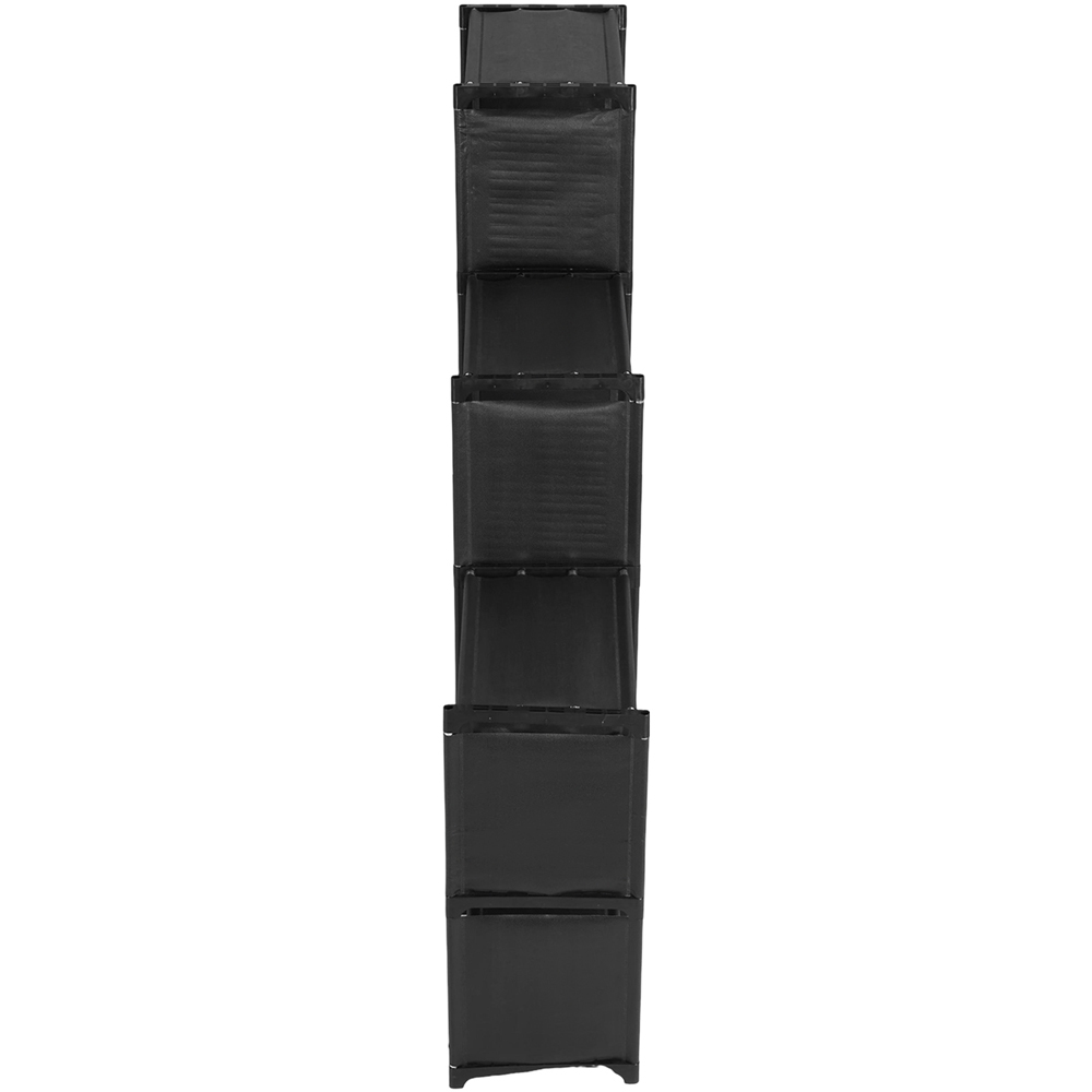 Living and Home 4-Tier Grey Triple Row Storage Shelf with Metal Frame Image 5