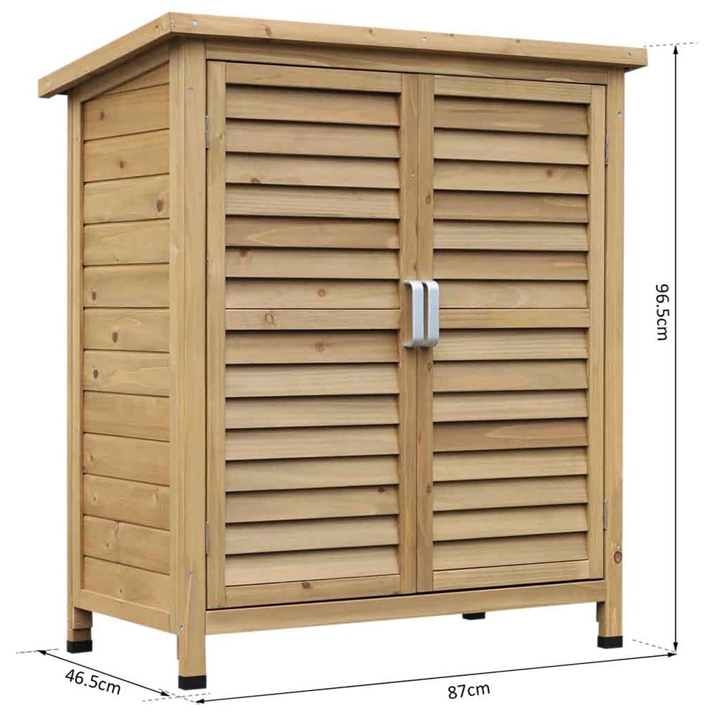 Outsunny Wooden Garden Storage Shed Image 8