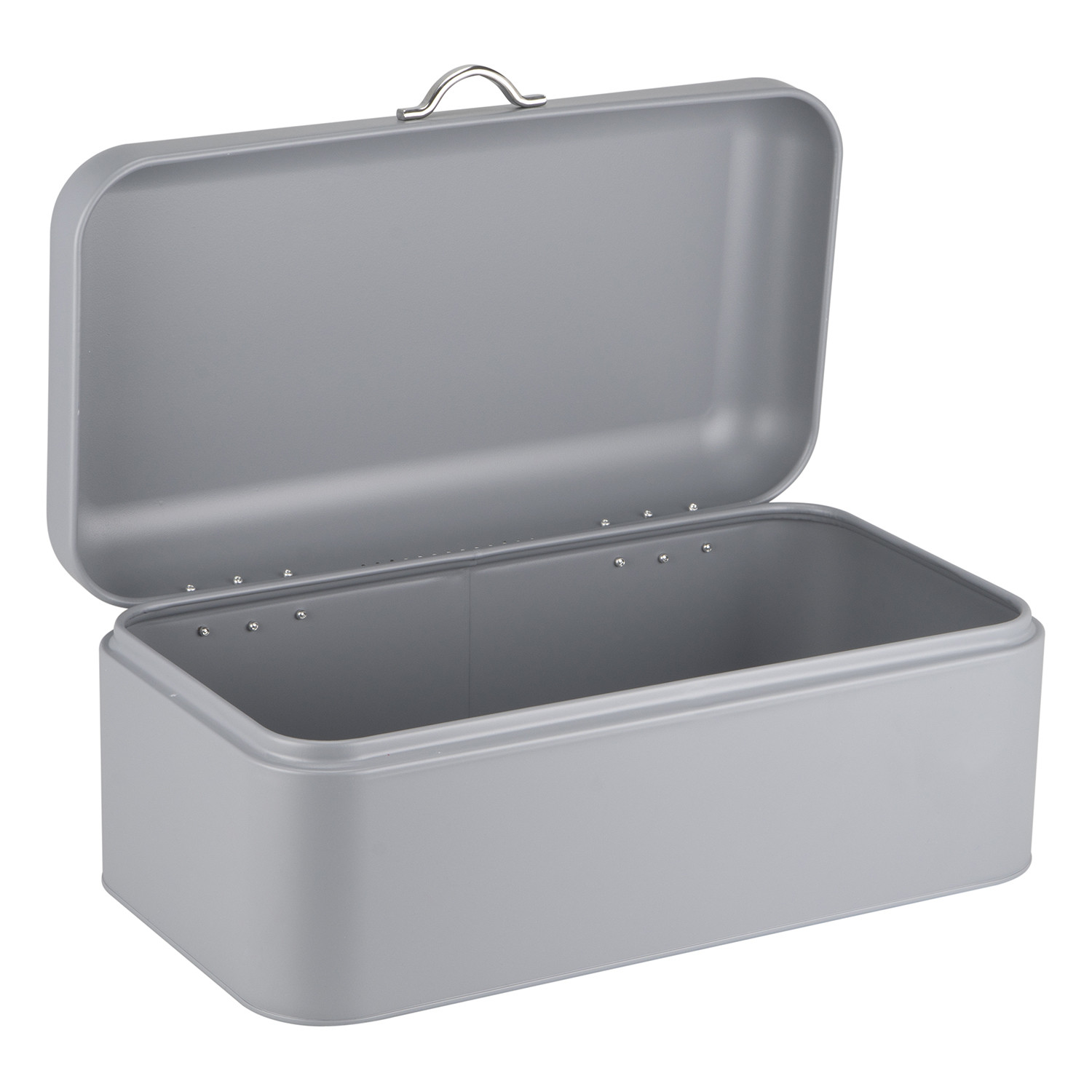 Brooklyn Grey Metal Bread Bin Image 3
