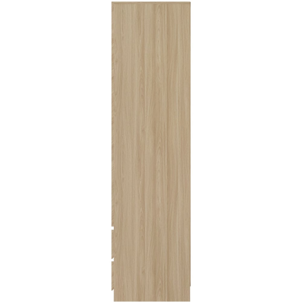 GFW Catania 3 Door 4 Drawer Euro Oak Wood Wardrobe Image 5