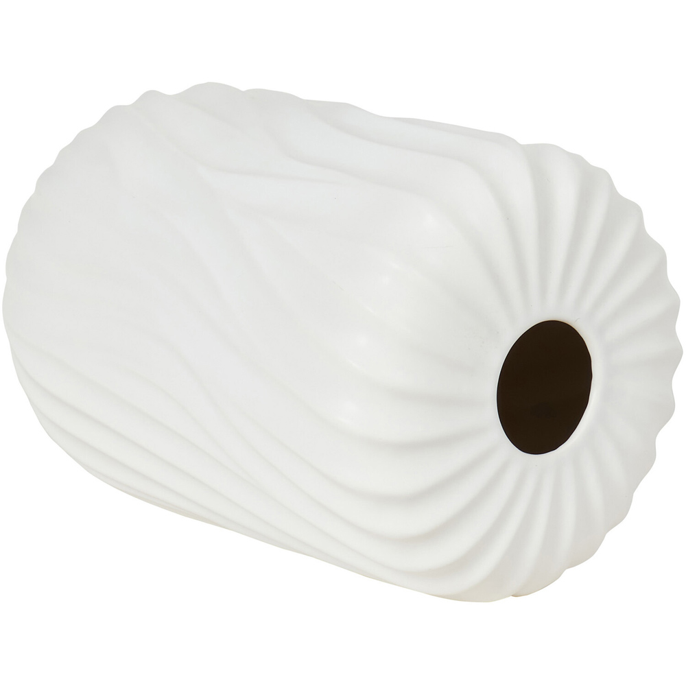 Gaia Textured Vase - White Image 3