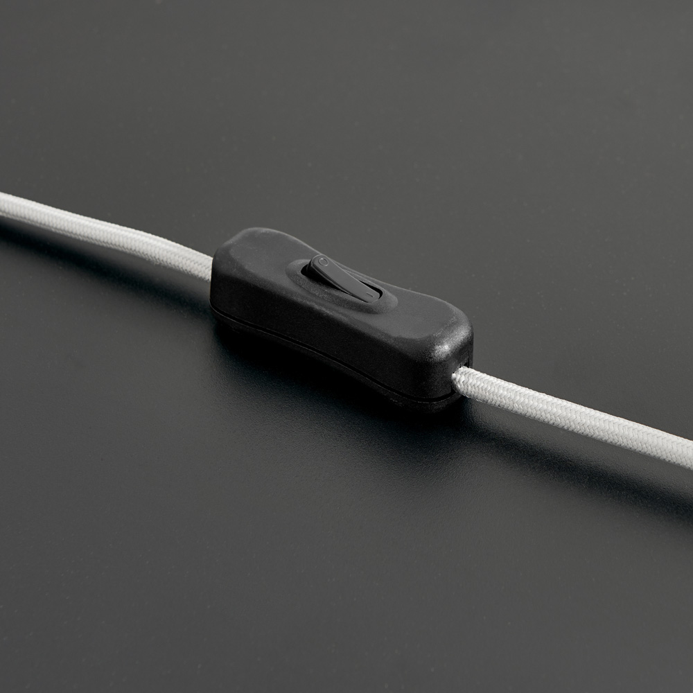 Furniturebox Tessa Grey Concrete Effect and White Fabric Table Lamp Image 5