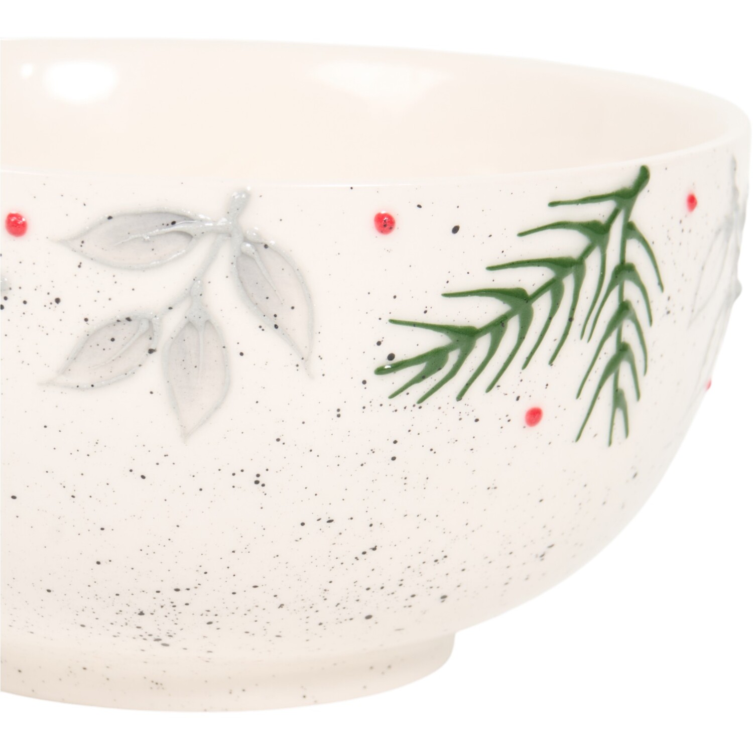 Festive Stone Floristry BowlWhite Image 2