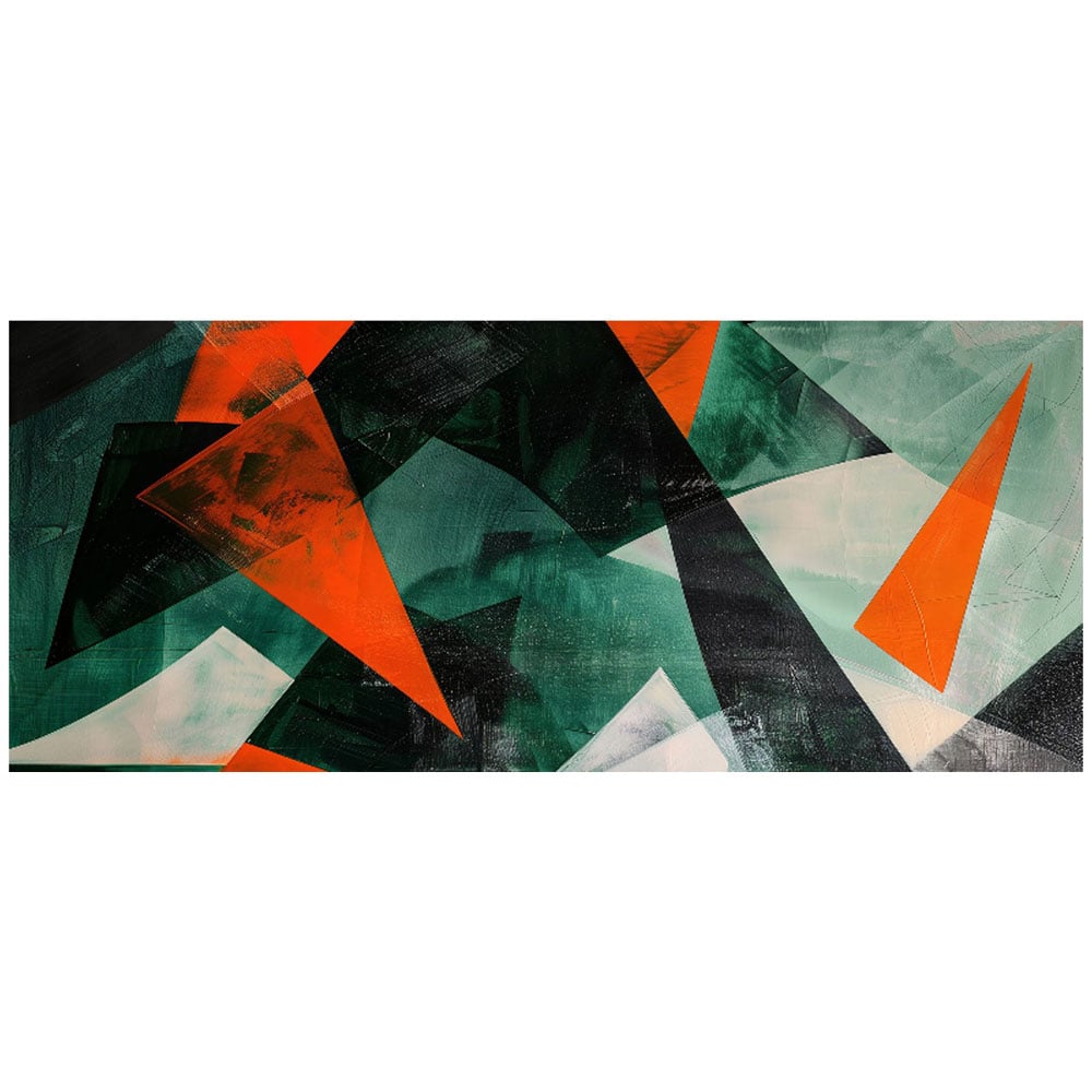 Warren Reed Designer Curved Geometry Bathroom Splashback 25 x 60cm Image 2