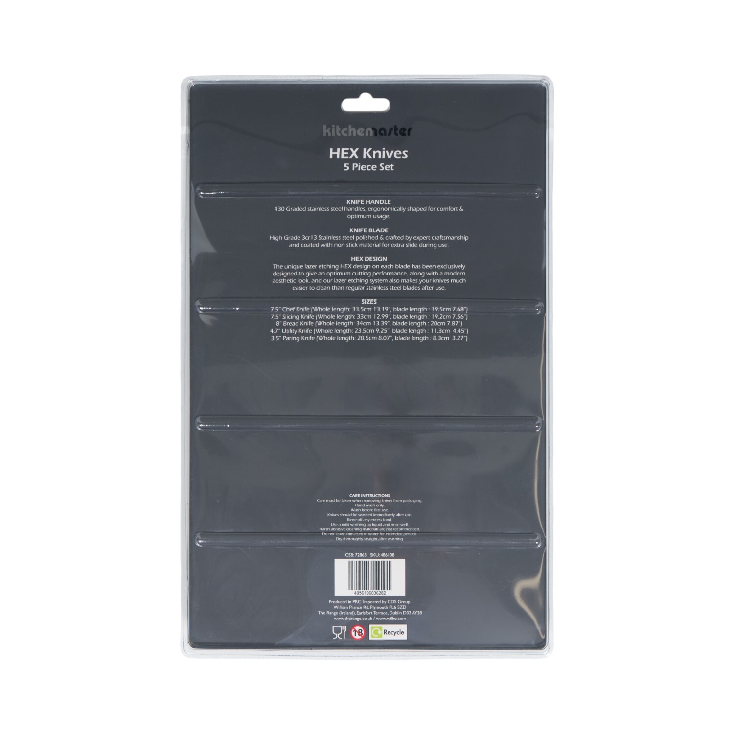 Kitchen Master 5 Piece HEX Knife Set Image 2